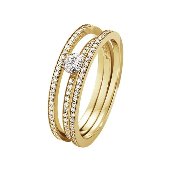 Georg Jensen - Halo Solitaire Ring - 20000116