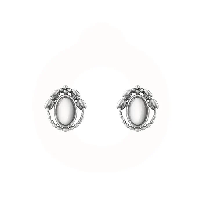 Georg Jensen - Heritage 2021 Øreclips - Oxideret sterlingsølv 10019036