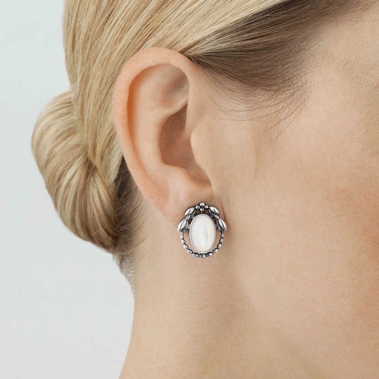 Georg Jensen - Heritage 2021 Øreclips - Oxideret sterlingsølv - Image 2
