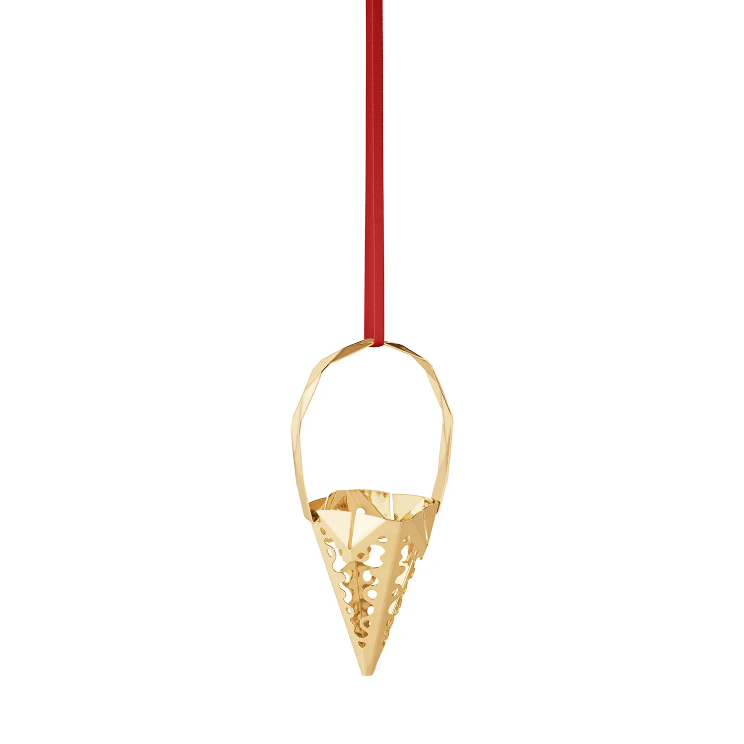 Georg Jensen - Juleornament 2022, kræmmerhus - guldbelagt