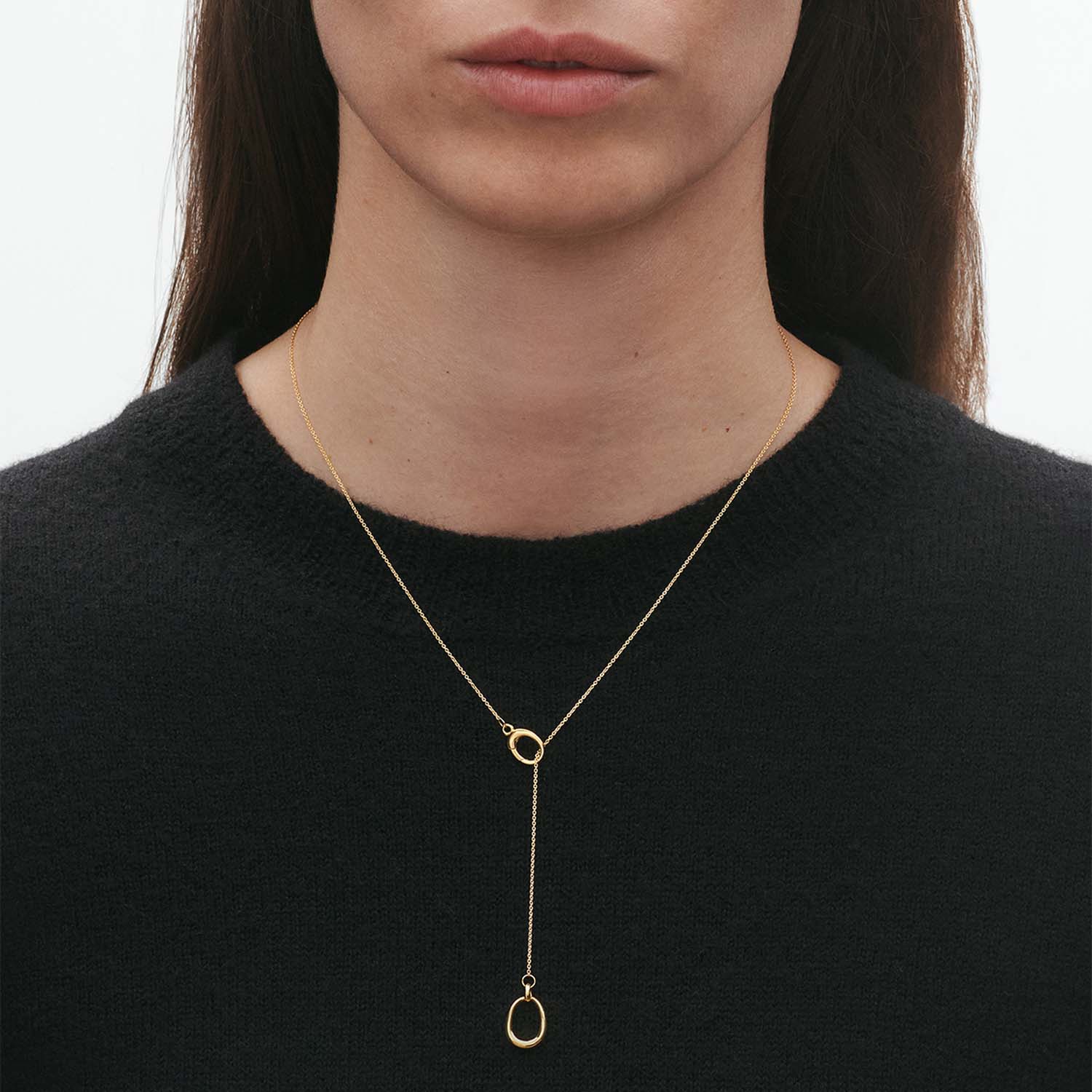 Georg Jensen - Lariat Offspring halskæde - 18 kt. guld - Image 3