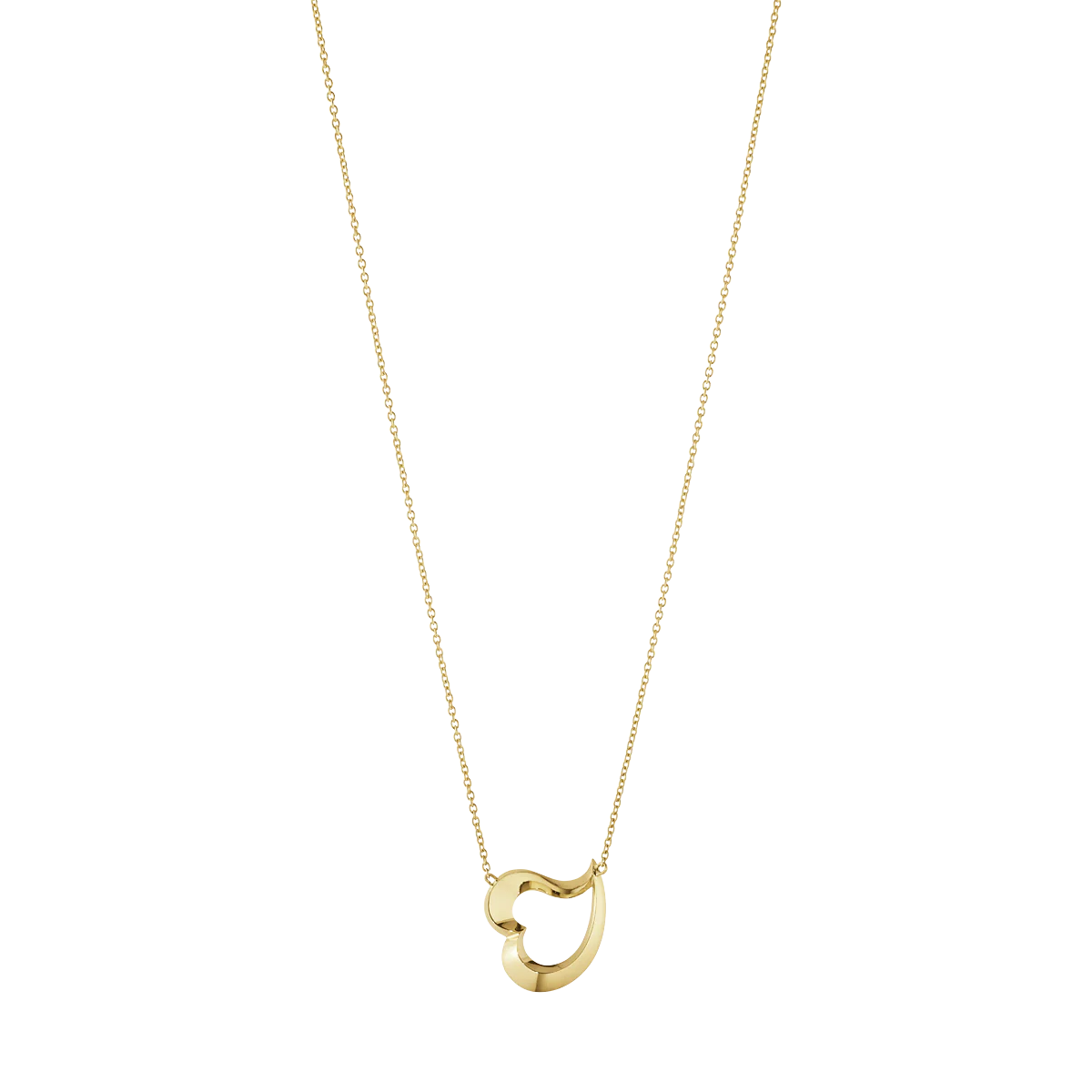 Georg Jensen - Love Leaf Heart halskæde - 20001068