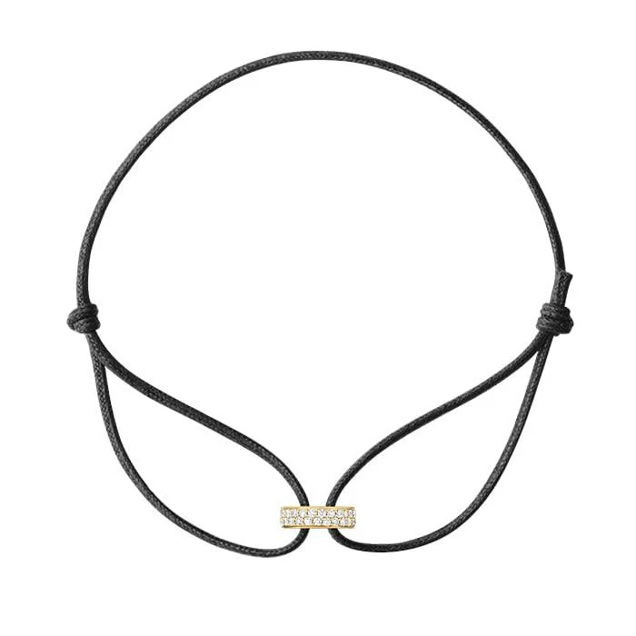 Georg Jensen - Magic Armbånd - 18 karat guld/bomuld 3517096