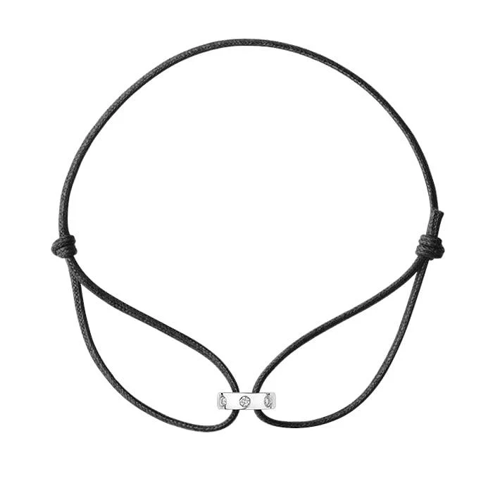 Georg Jensen - Magic Armbånd - 18 karat hvidguld/bomuld 3512307