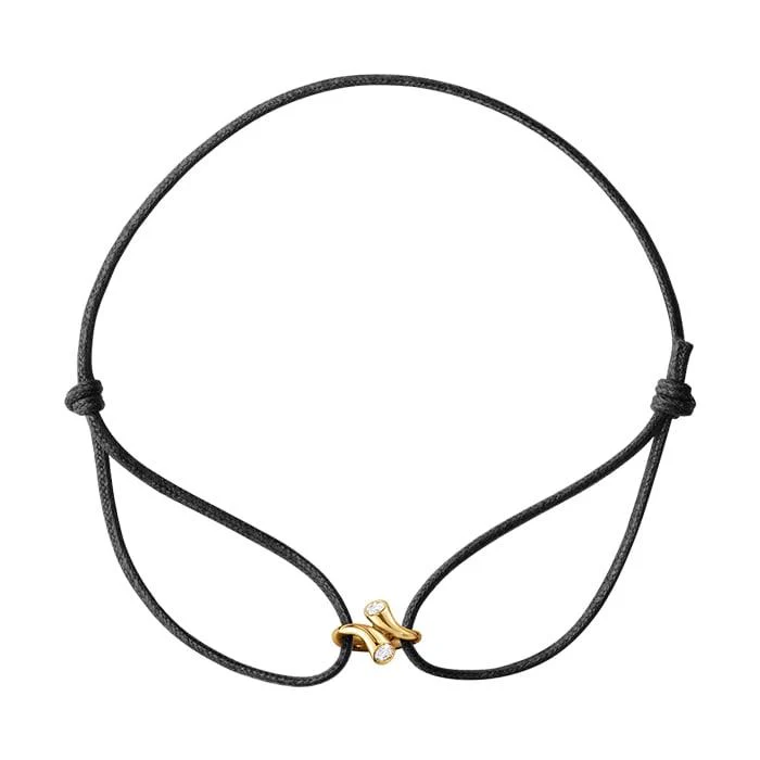 Georg Jensen - Magic Charm - 18 karat guld m/diamanter og snor 10011853