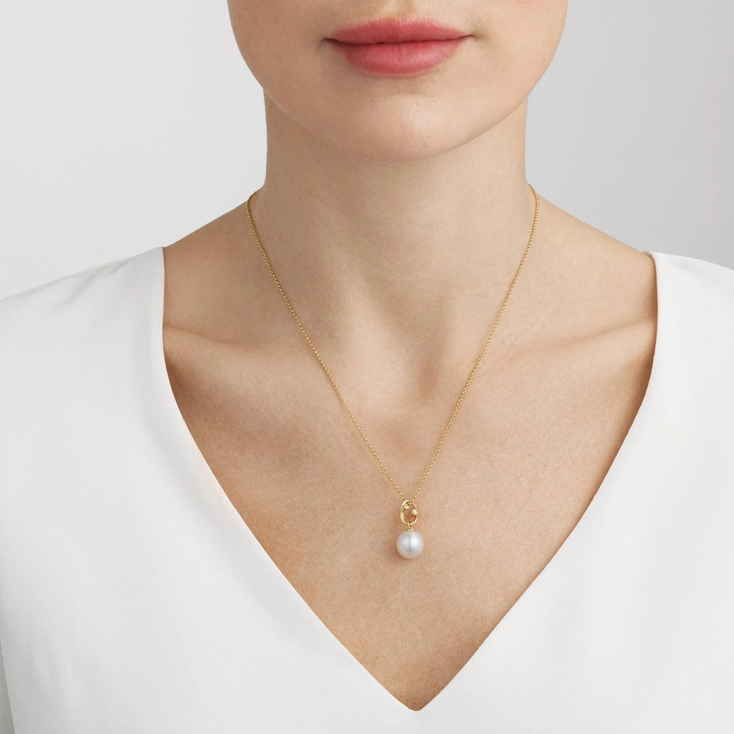 Georg Jensen - Magic Vedhæng - 18 kt. rødguld m/perler og diamanter 10009352 - Image 2