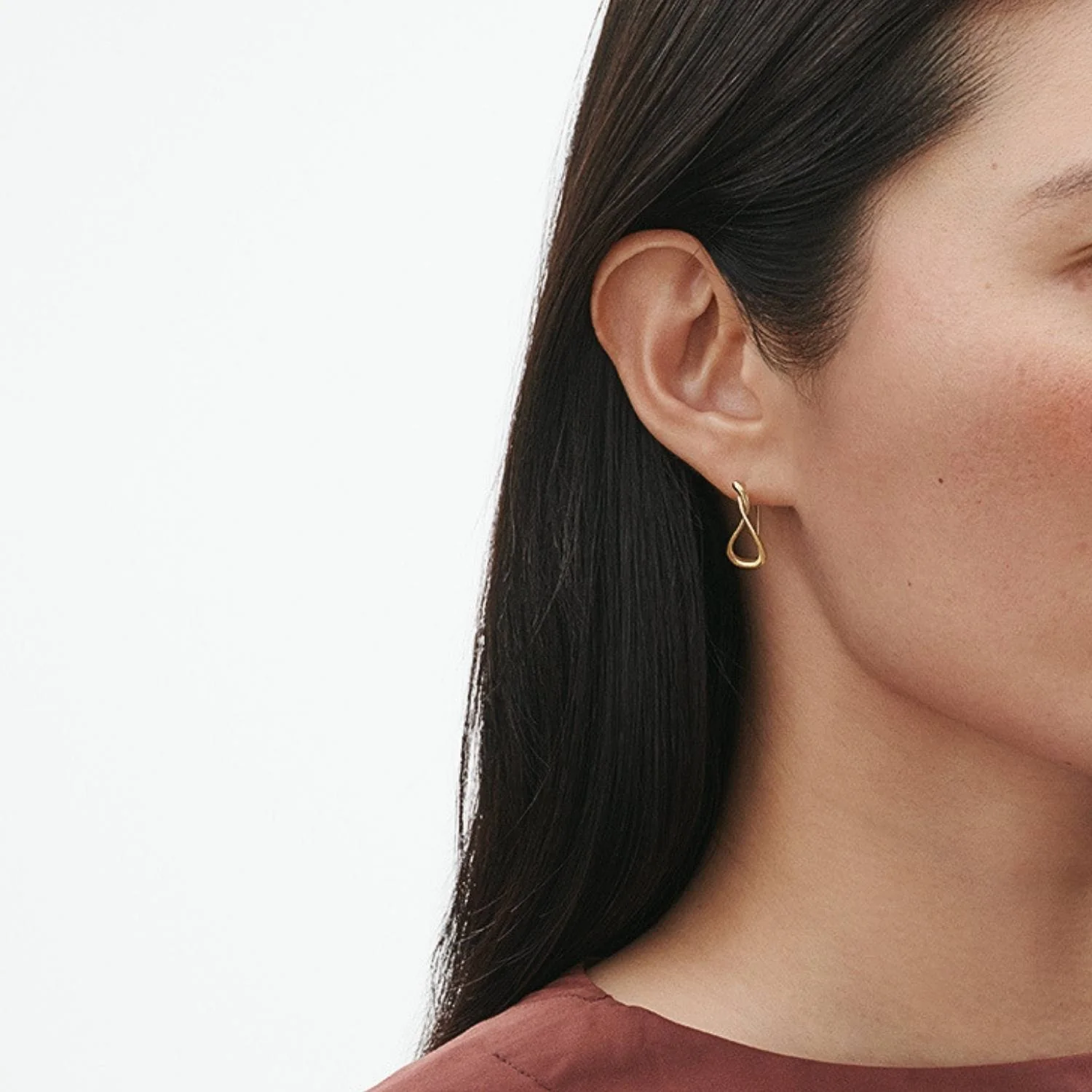 Georg Jensen - Mercy øreringe, small - 18 kt. guld - Image 2