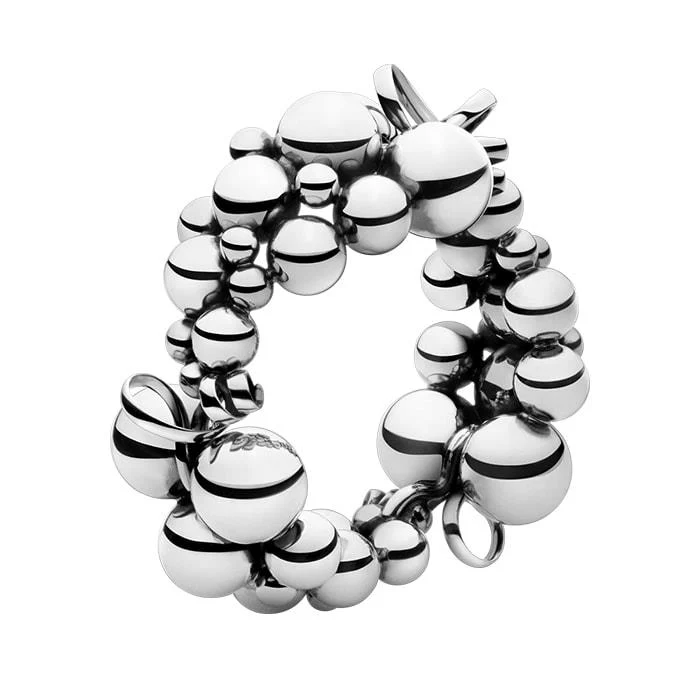 Georg Jensen - Moonlight Grapes Armbånd - oxideret sterlingsølv 20000675