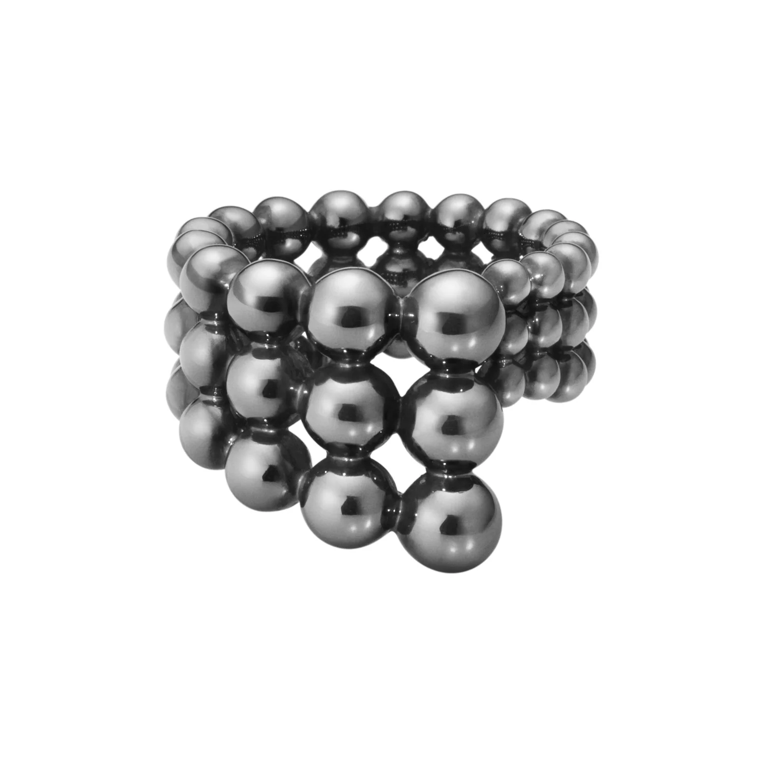 Georg Jensen - Moonlight Grapes ring - Oxideret Sølv