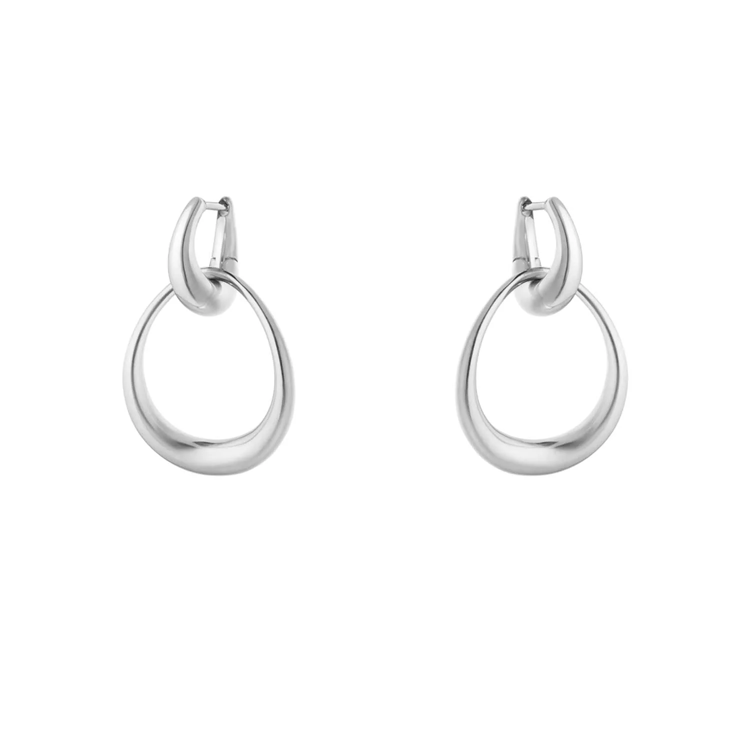 Georg Jensen - Offspring Double Element Medium øreringe - 20001943 - Image 4