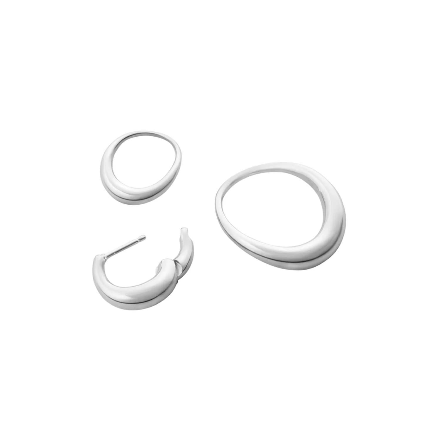 Georg Jensen - Offspring Double Element Medium øreringe - 20001943 - Image 6