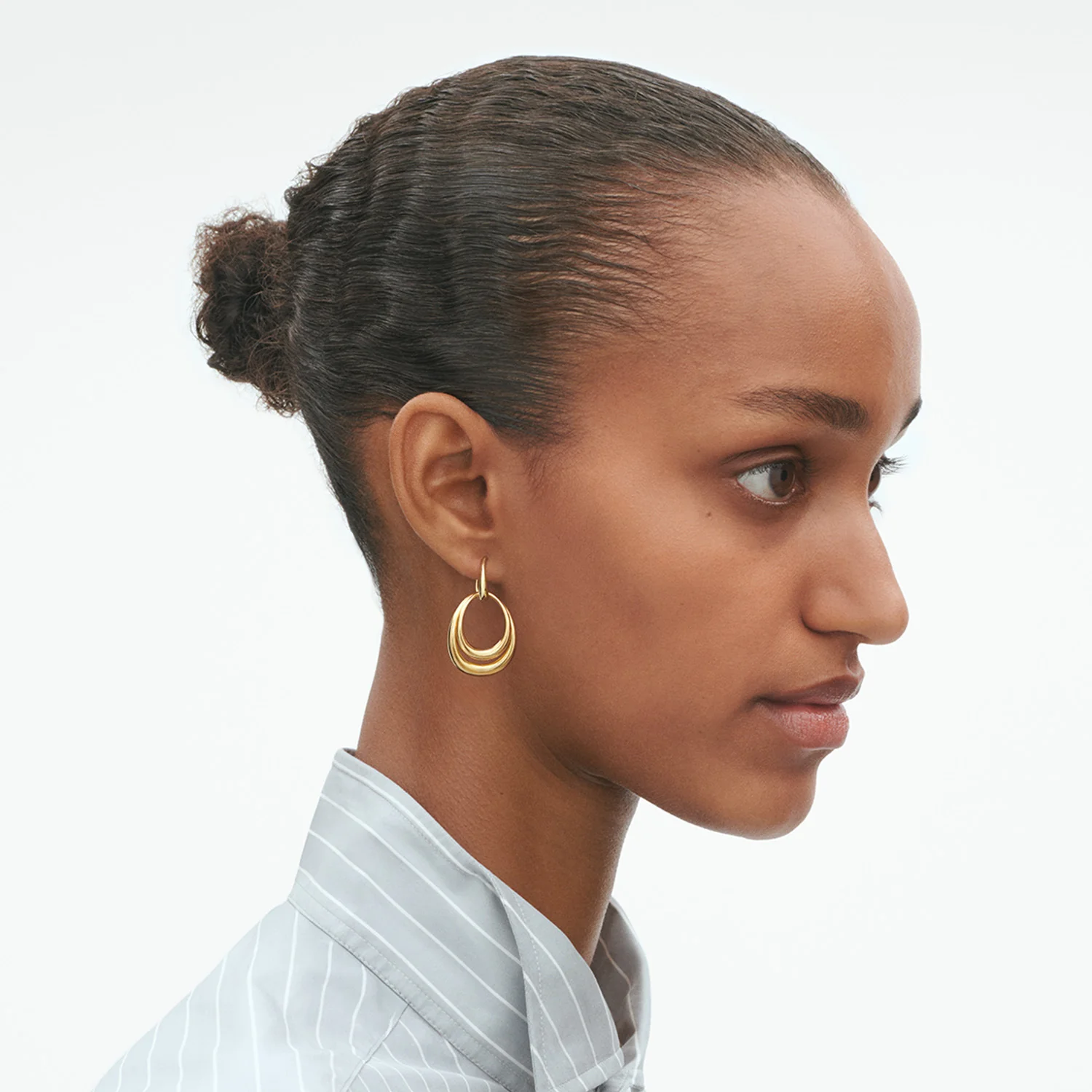 Georg Jensen - Offspring Double Element Medium øreringe - 20001946 - Image 7
