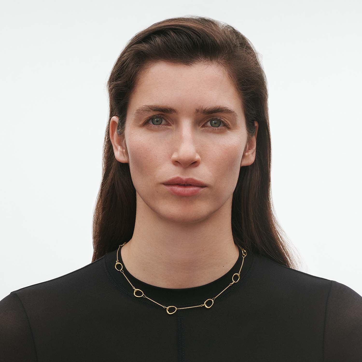 Georg Jensen - Offspring halskæde, Medium Loops - 18 kt. guld - Image 2