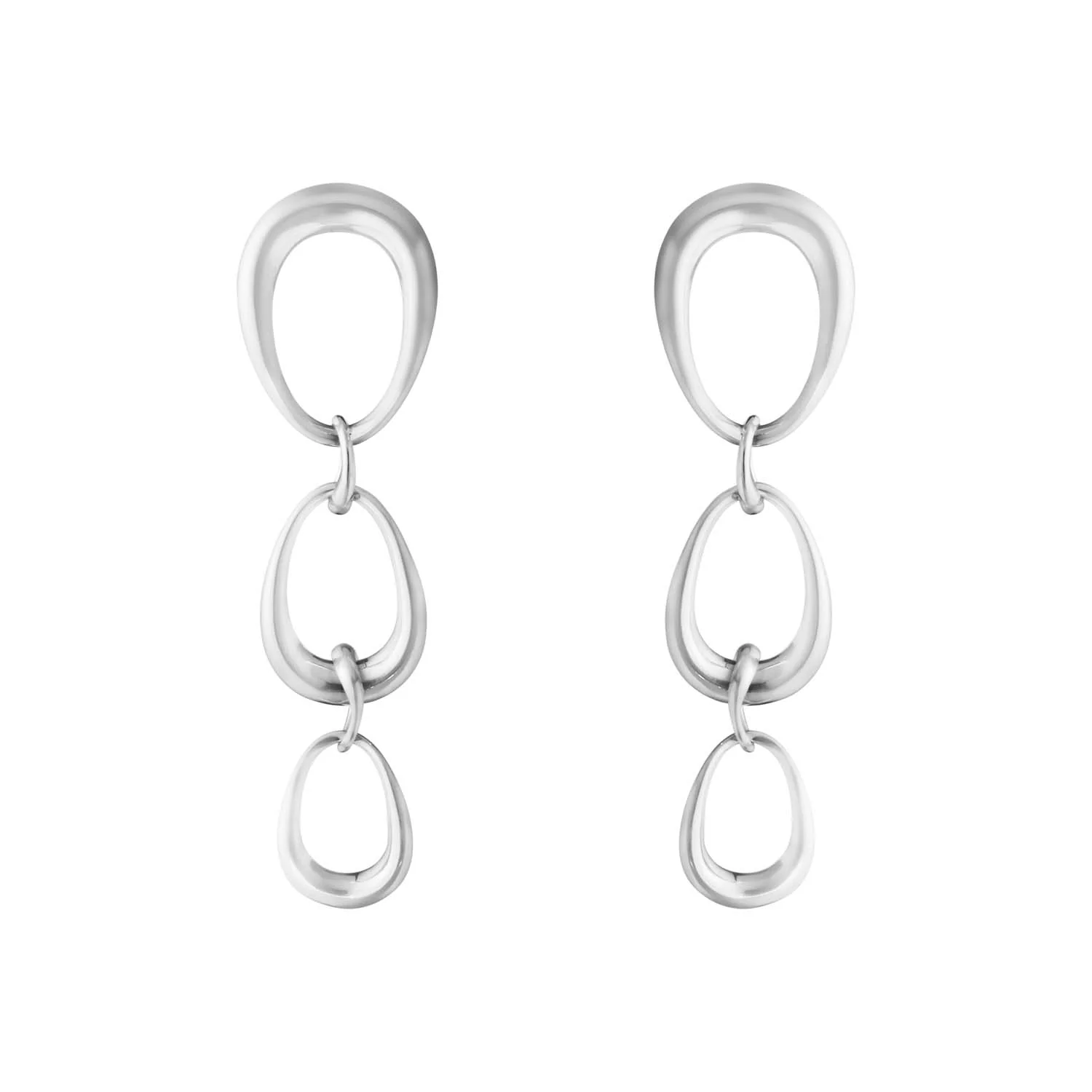 Georg Jensen - Offspring øreringe, 3 Loops - Sølv