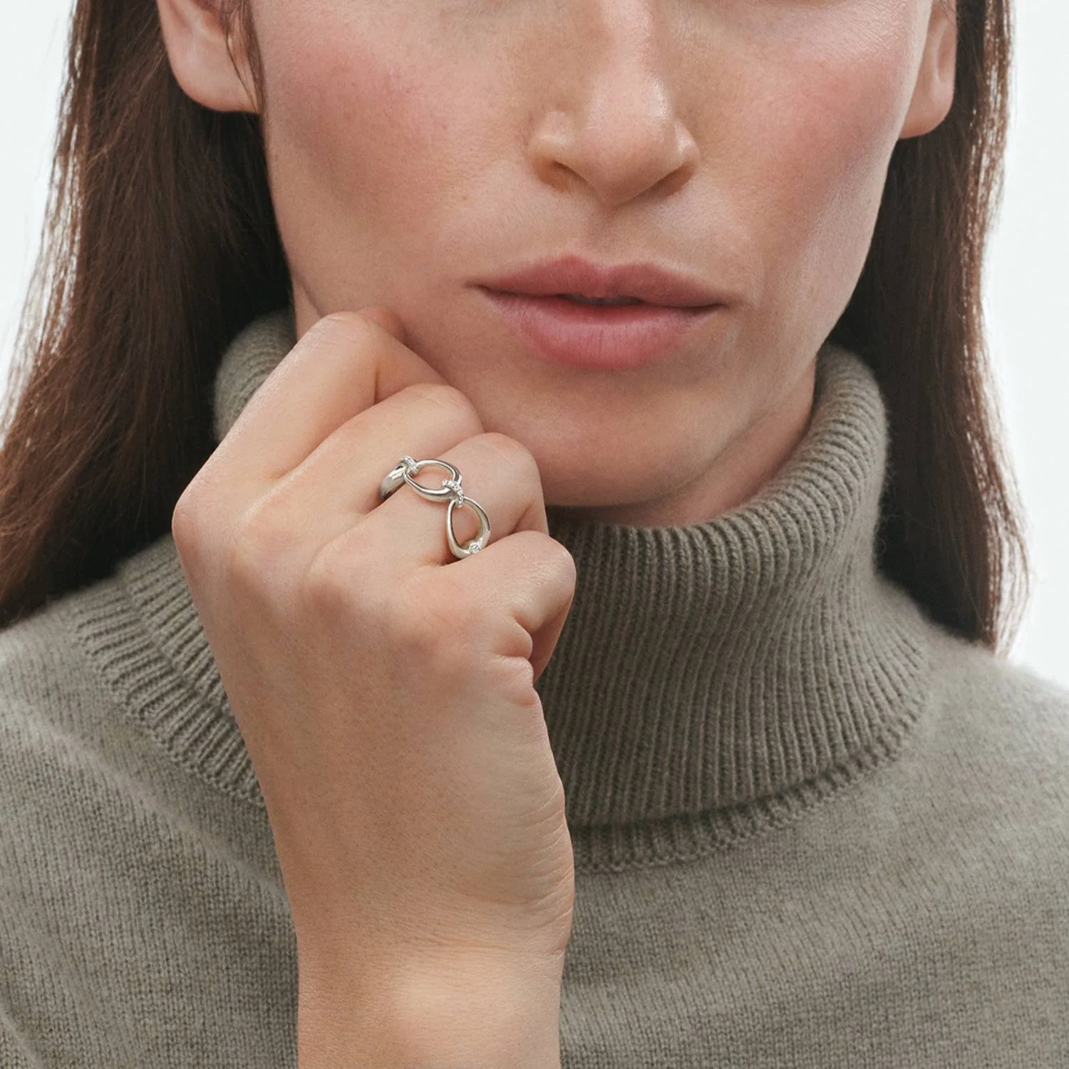 Georg Jensen - Offspring ring, 0,14 ct. tw/vs - 20001827 - Image 2