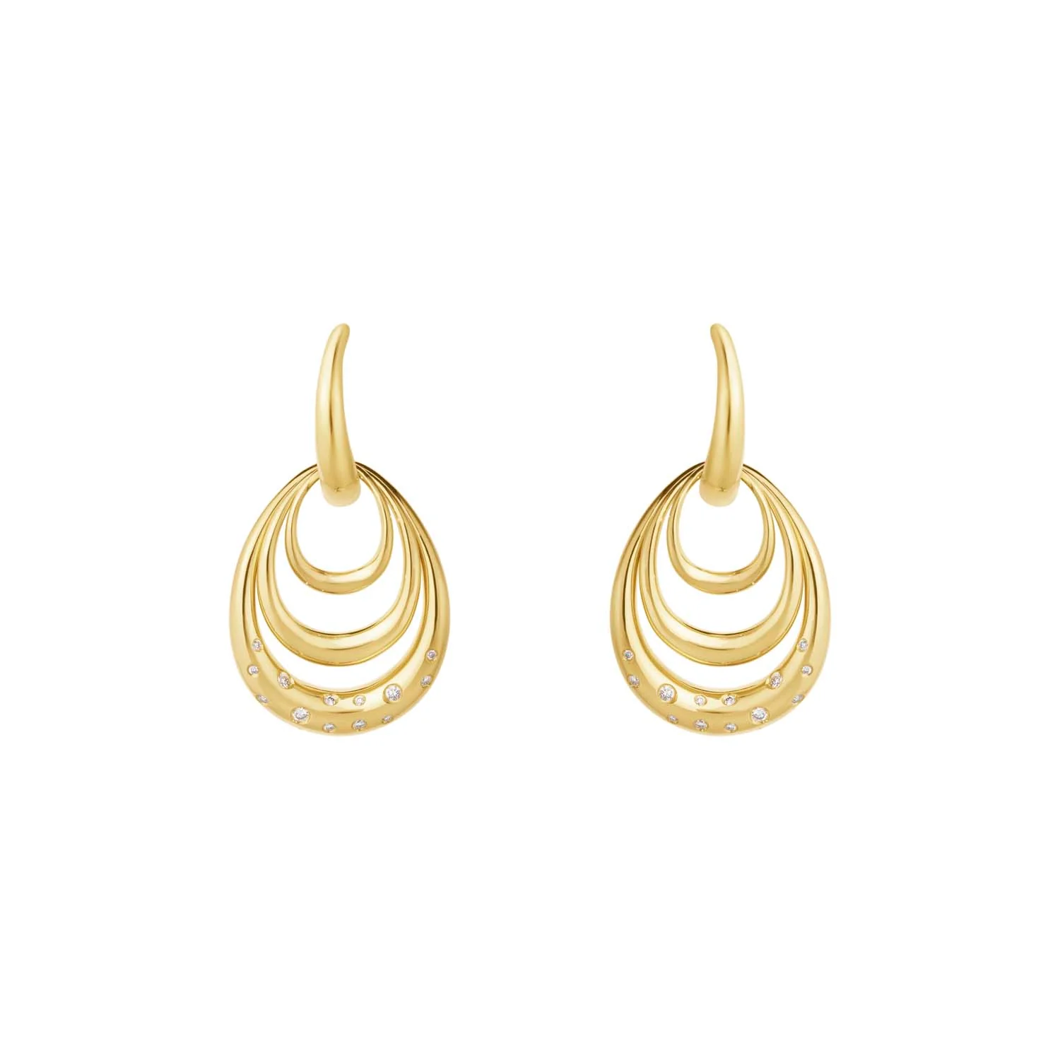 Georg Jensen - Offspring Three Element ørering, 0,08 ct. tw/vs - 20001959