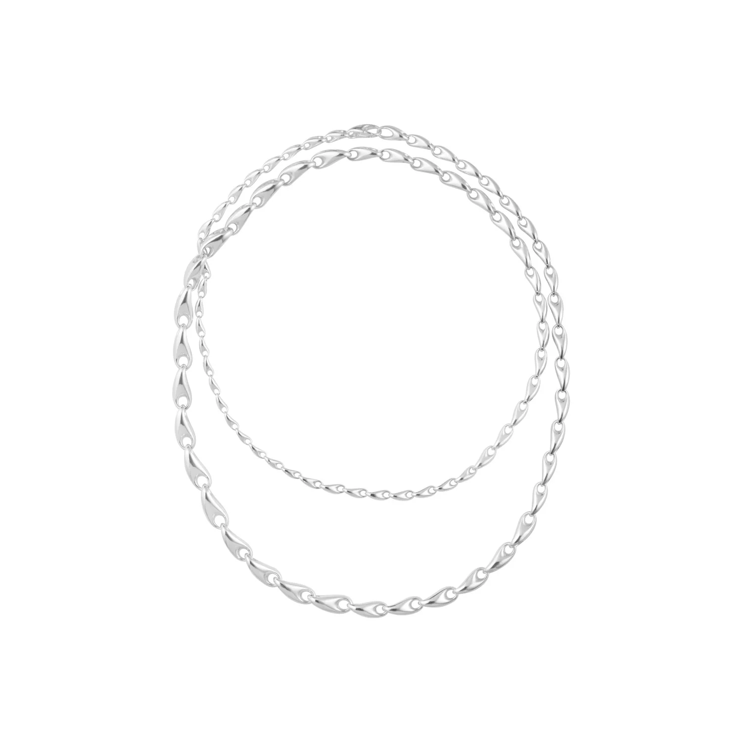 Georg Jensen - Reflect Graduated halskæde - Sølv