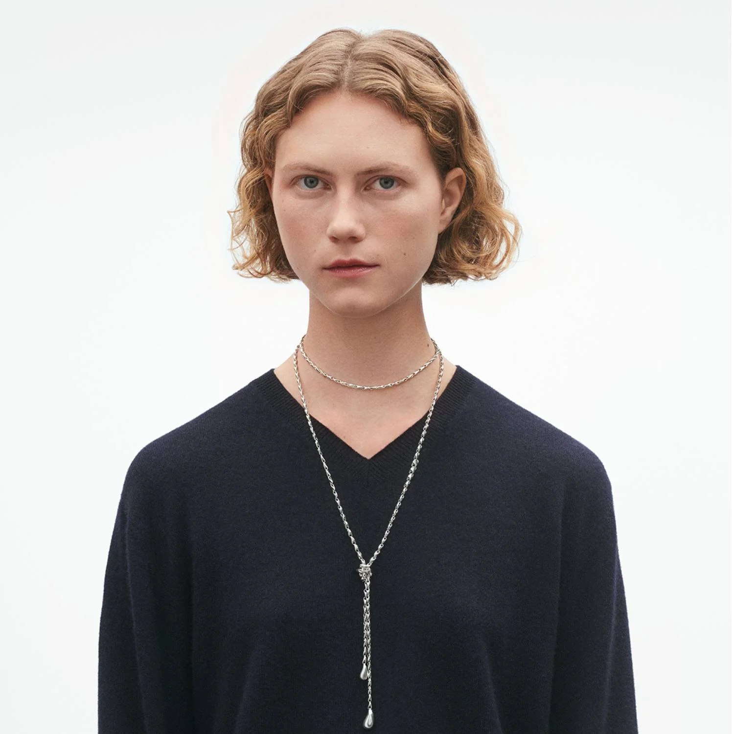 Georg Jensen - Reflect Lariat halskæde, 130 cm - 20001947 - Image 4