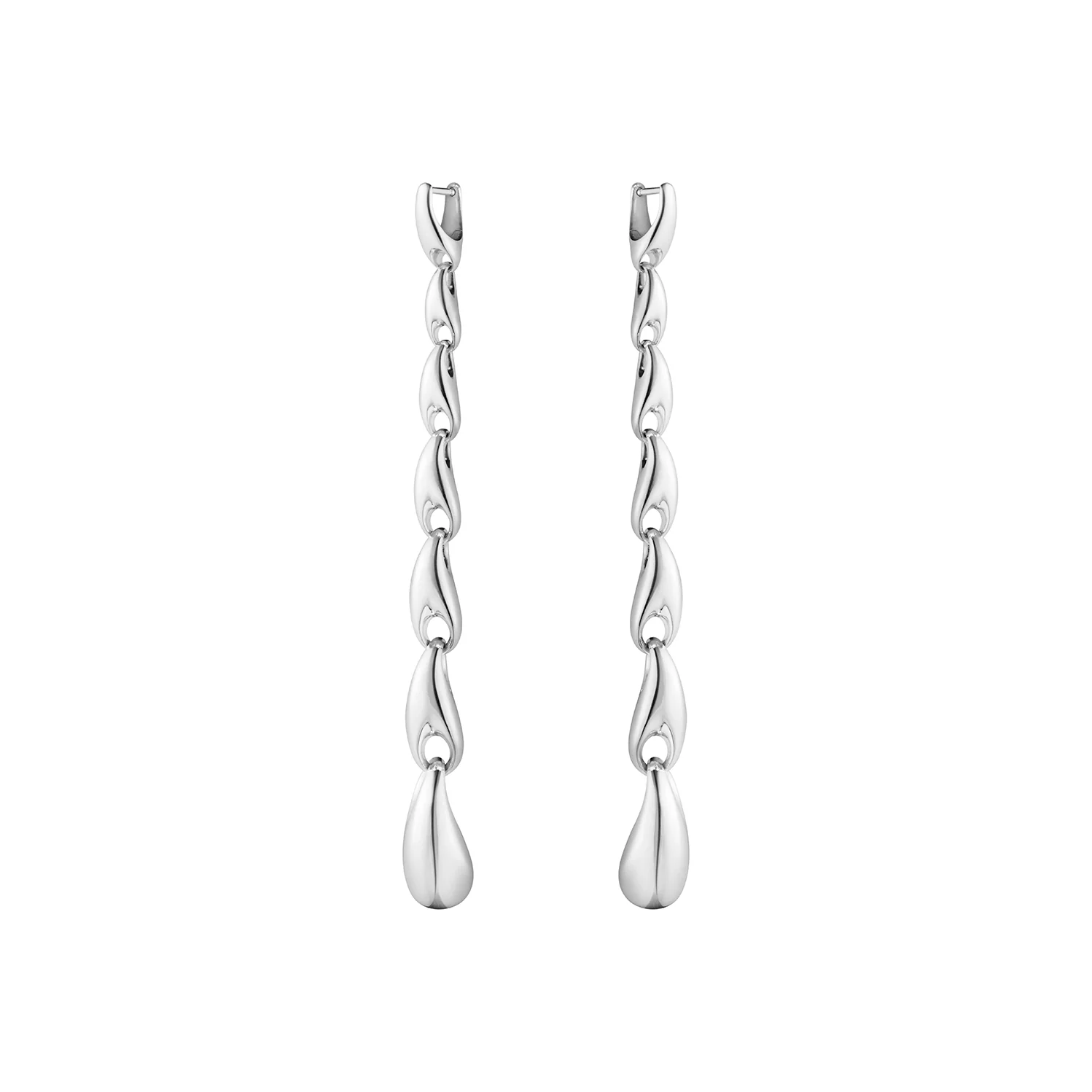 Georg Jensen - Reflect øreringe, ekstra lange - sølv