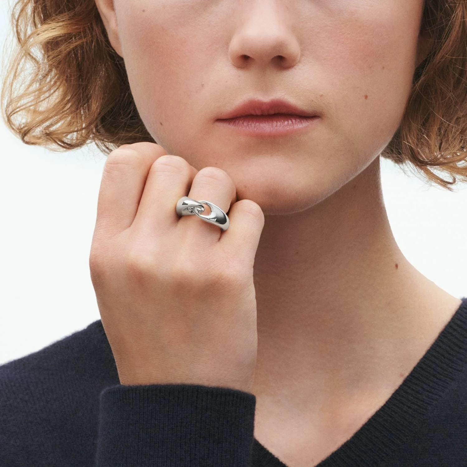 Georg Jensen - Reflect Ring, stor - 20001092 - Image 2