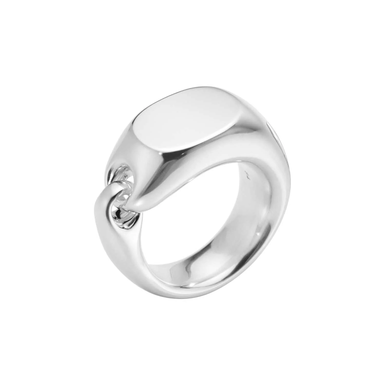 Georg Jensen - Reflect Signet ring, Stor - Sølv