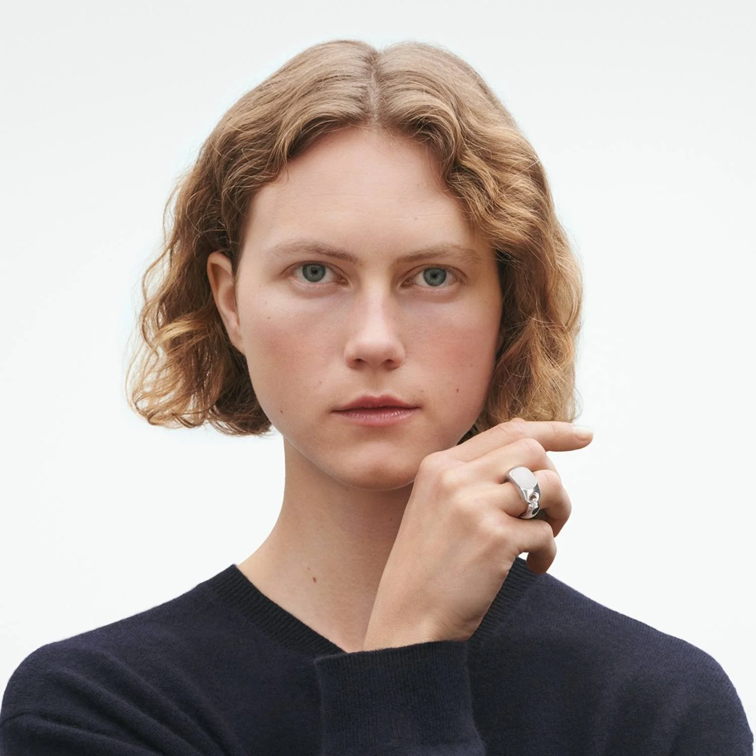 Georg Jensen - Reflect Signet ring, Stor - Sølv - Image 3