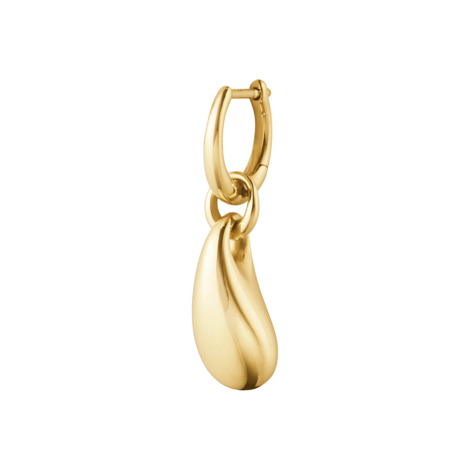 Georg Jensen - Reflect Single Drop ørehænger (1 stk) - 18 kt. guld