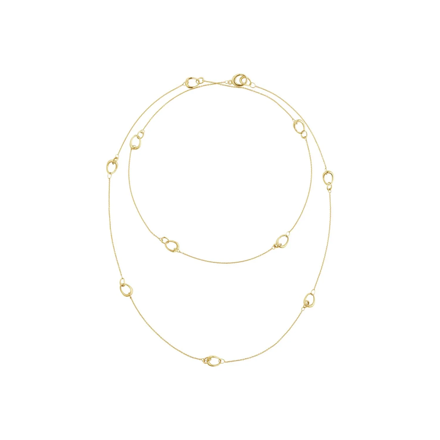 Georg Jensen - Sautoir Offspring halskæde, 90 cm - 18 kt. guld