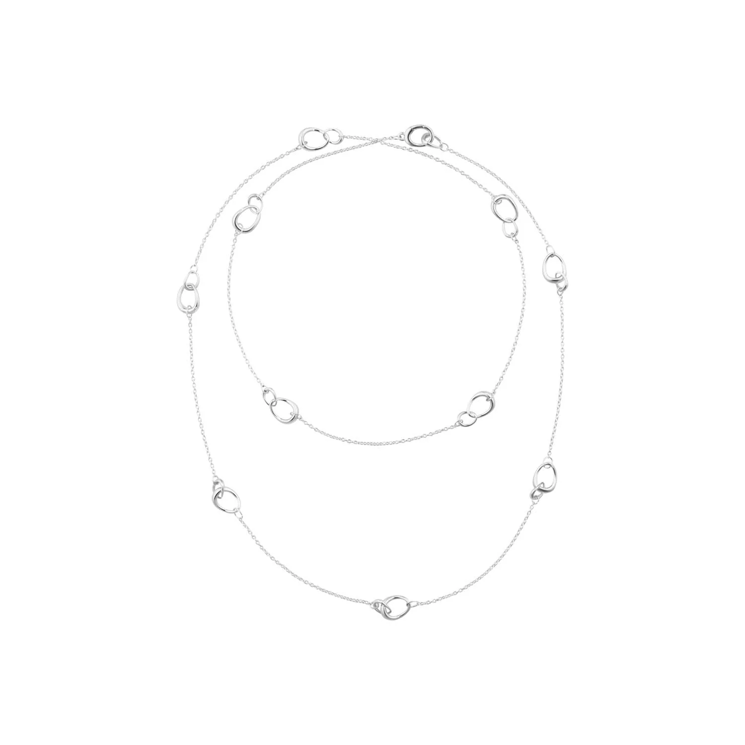 Georg Jensen - Sautoir Offspring halskæde, 90 cm - Sølv