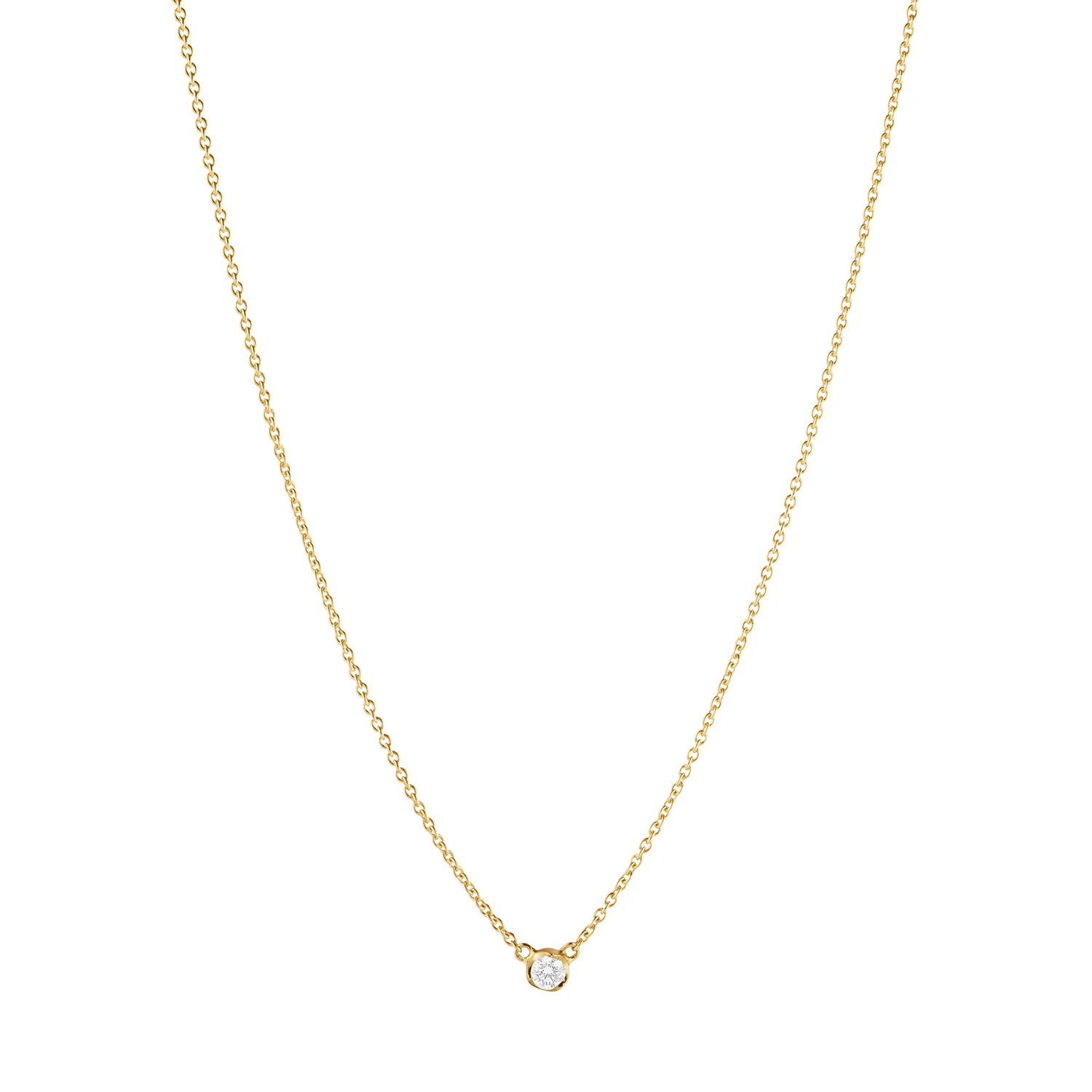 Georg Jensen - Signature Diamonds halskæde 0,05-0,20 ct. - 18 kt. guld