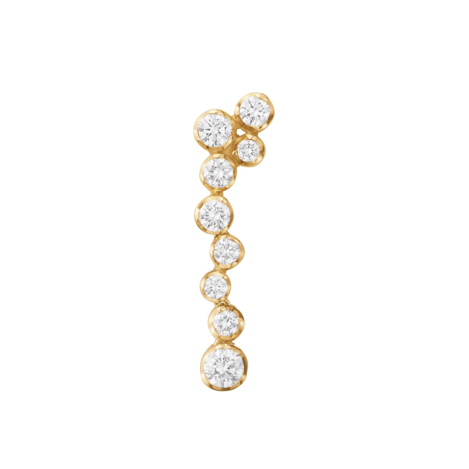 Georg Jensen - Signature diamonds ørehænger (1 stk), 0,31ct. - 18 kt. guld