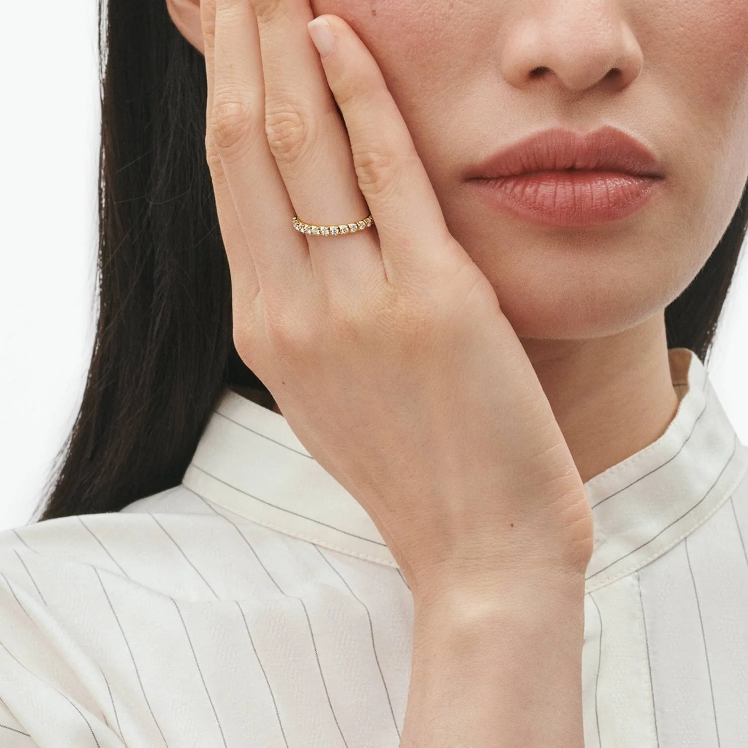 Georg Jensen - Signature Diamonds ring, stor - 18 kt. guld - Image 2
