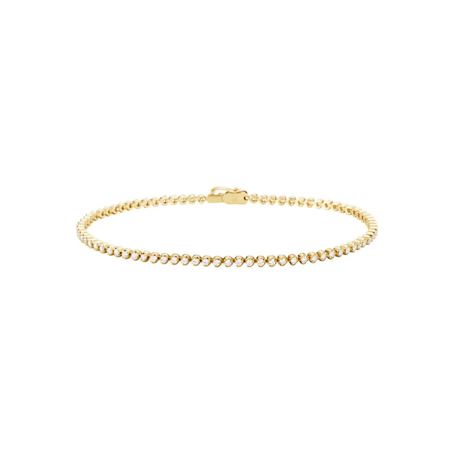 Georg Jensen - Signature Diamonds Slim Tennis armbånd - 18 kt. guld