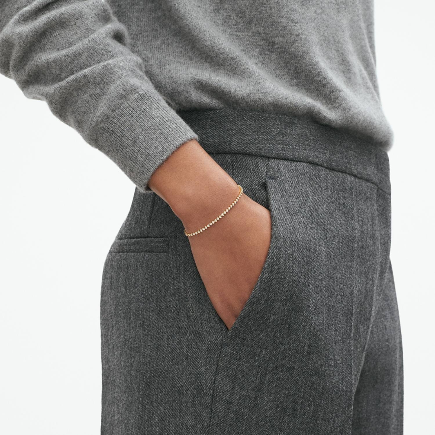 Georg Jensen - Signature Diamonds Slim Tennis armbånd - 18 kt. guld - Image 2
