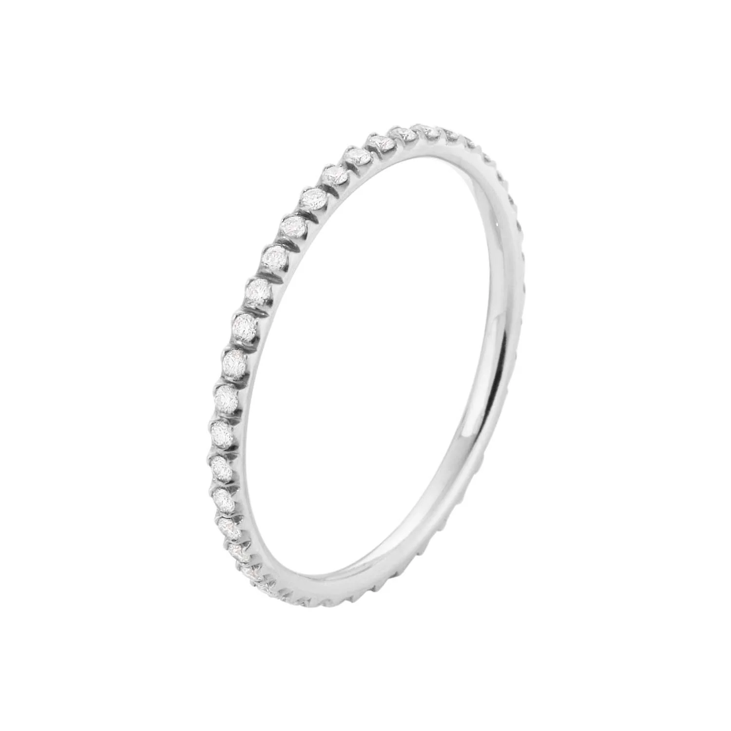 Georg Jensen - Signature ring, 0,21ct - 18 kt. hvidguld