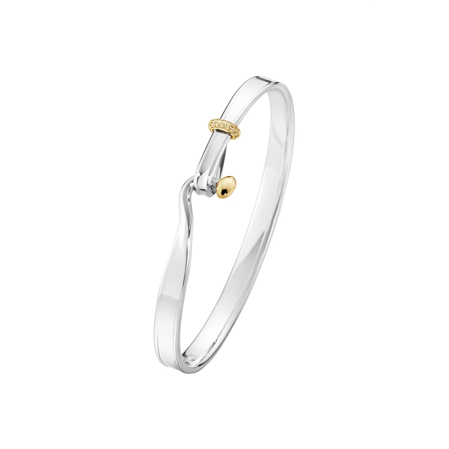 Georg Jensen - Torun bangle, 0,08 ct. champagne - 20001908
