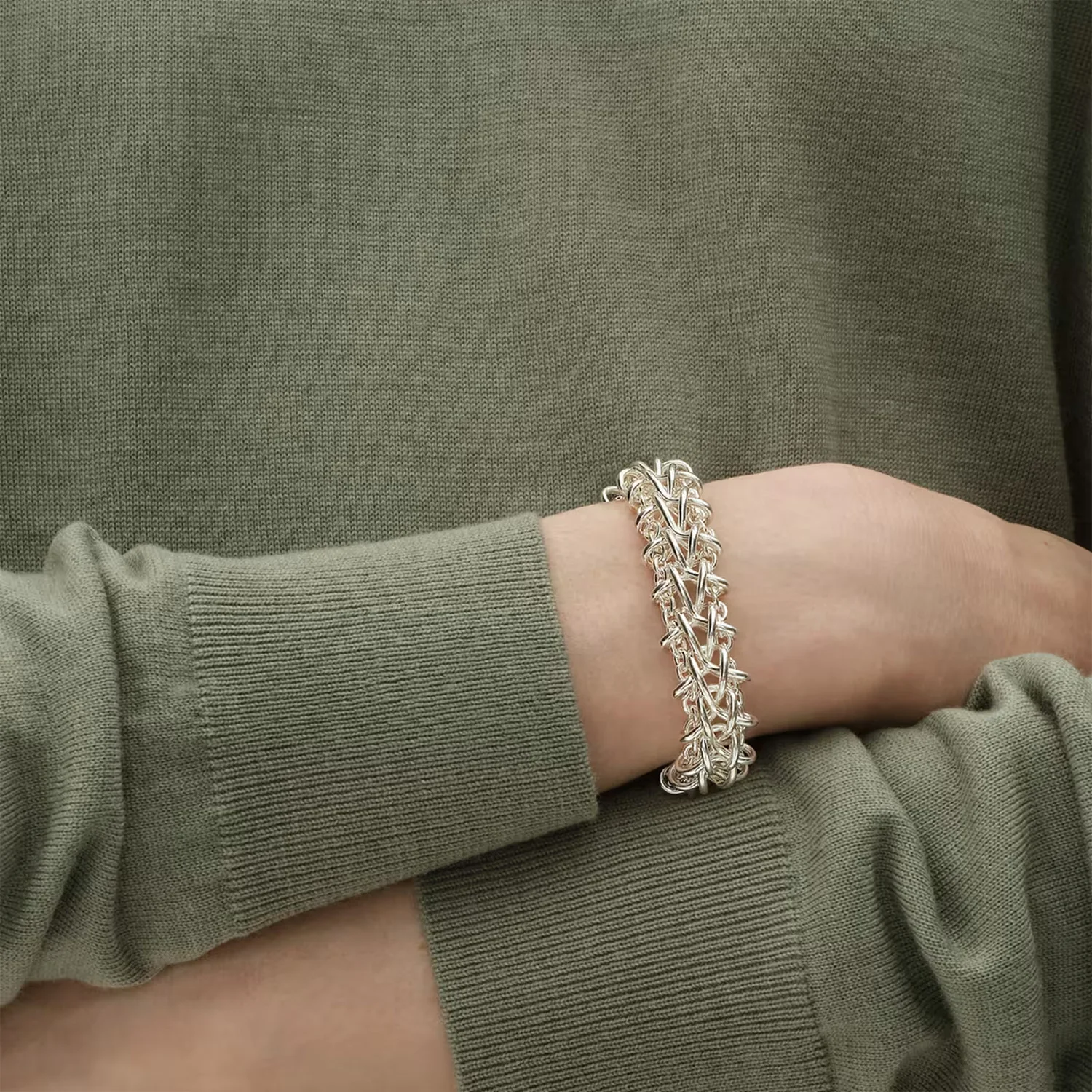Georg Jensen - Weft Double Link armbånd - 20002034 - Image 7