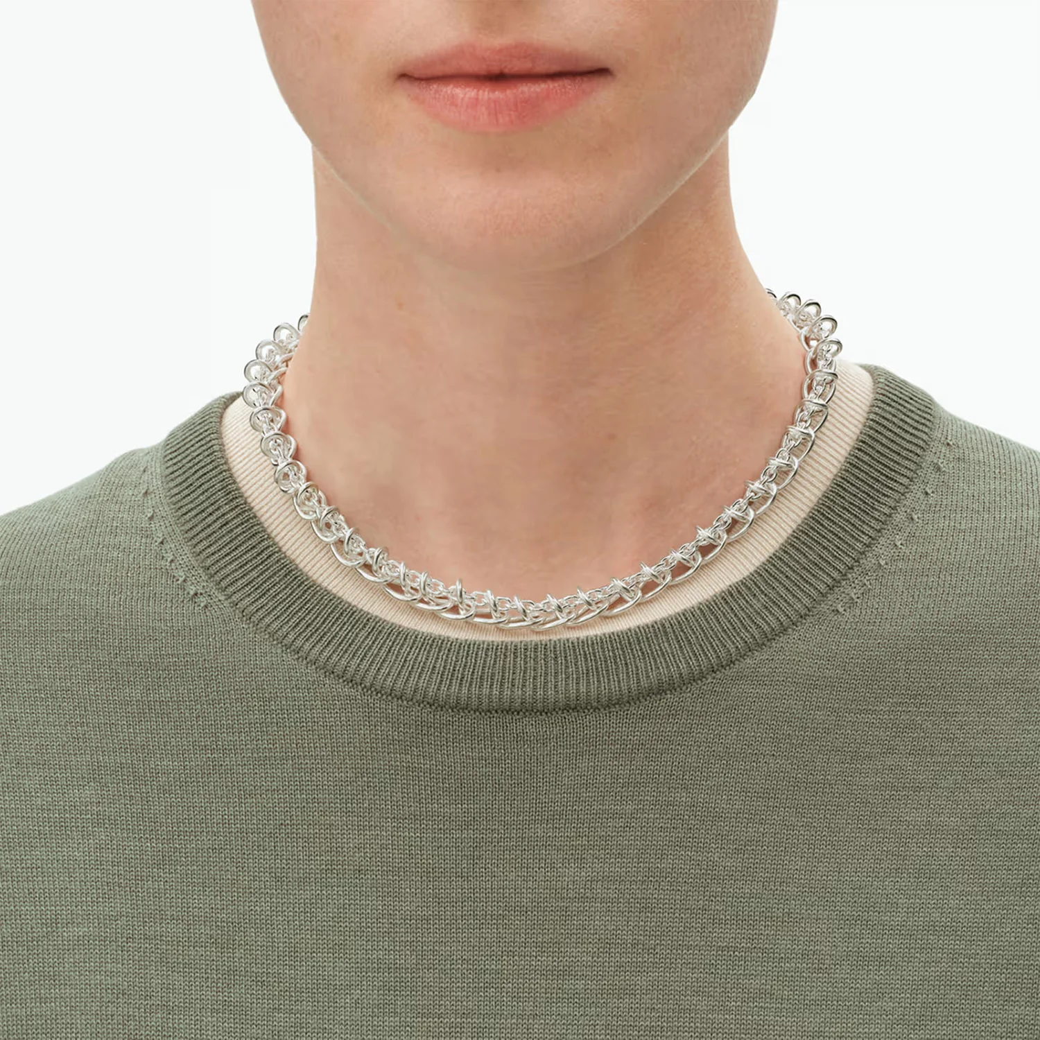 Georg Jensen - Weft Single Link halskæde - 20002031 - Image 3