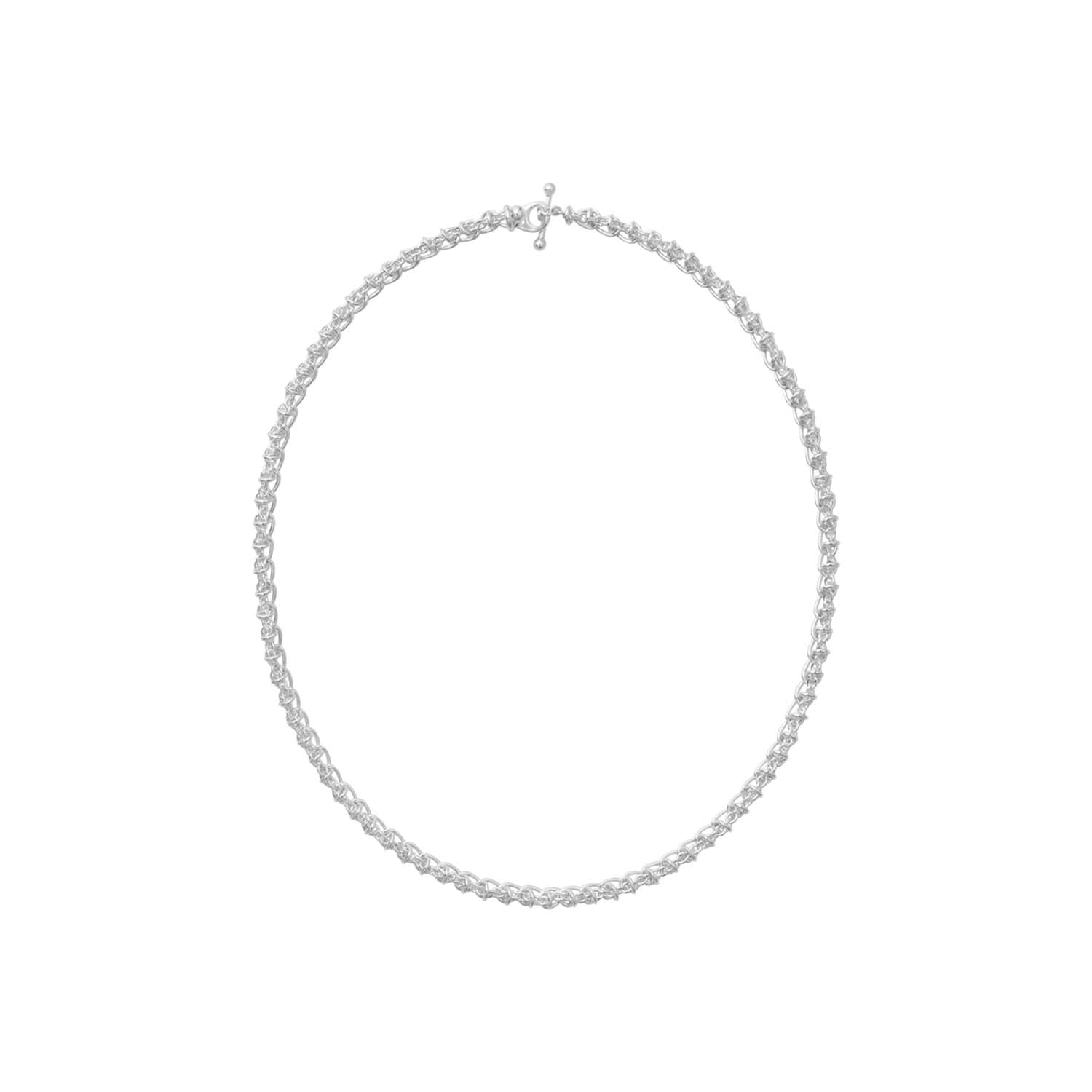 Georg Jensen - Weft Slim Single Link halskæde, 55 cm - 20002030