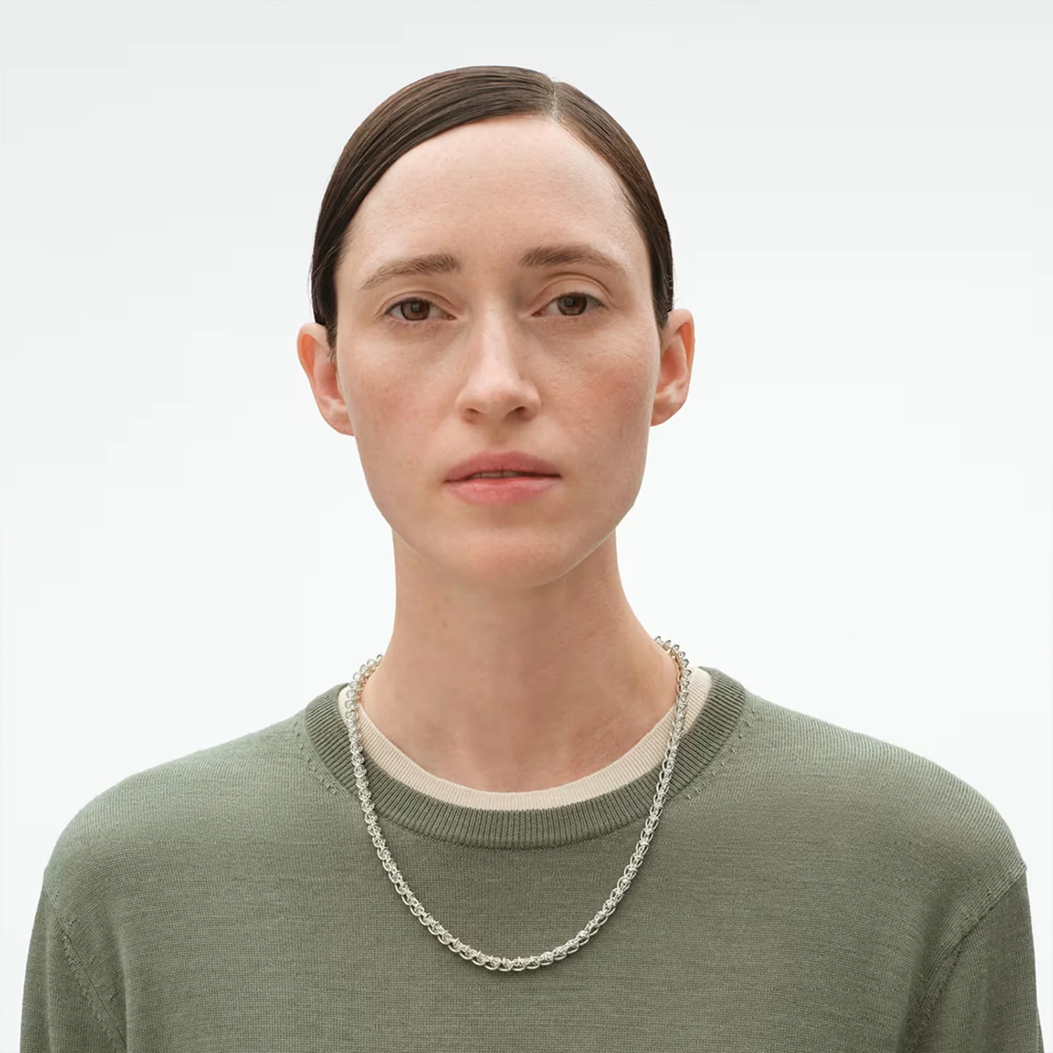 Georg Jensen - Weft Slim Single Link halskæde, 55 cm - 20002030 - Image 2