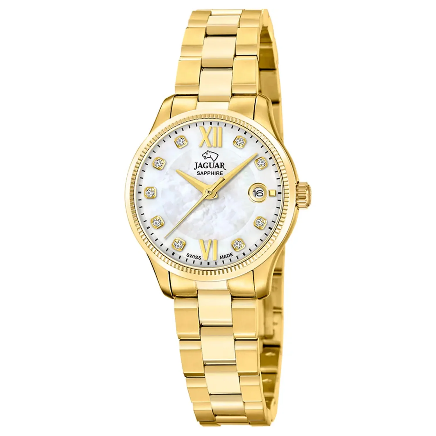 Jaguar - Acamar Classic guld PVD med lænke, 29 mm - J1047/1