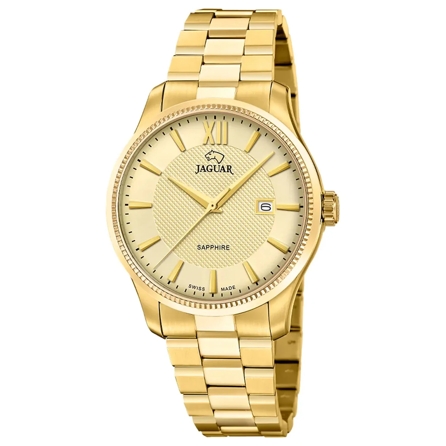Jaguar - Acamar Classic guld PVD med lænke, 40 mm - J1044/2