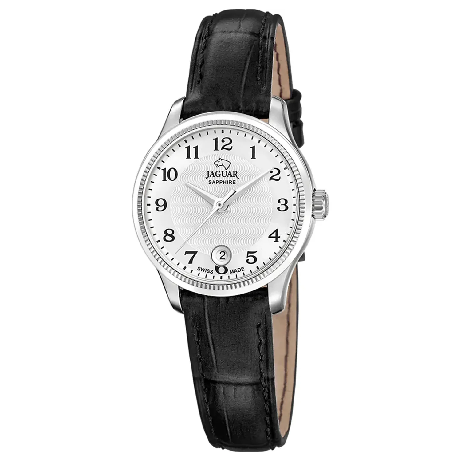 Jaguar - Acamar Classic stål med sort rem, 29 mm - J1046/1