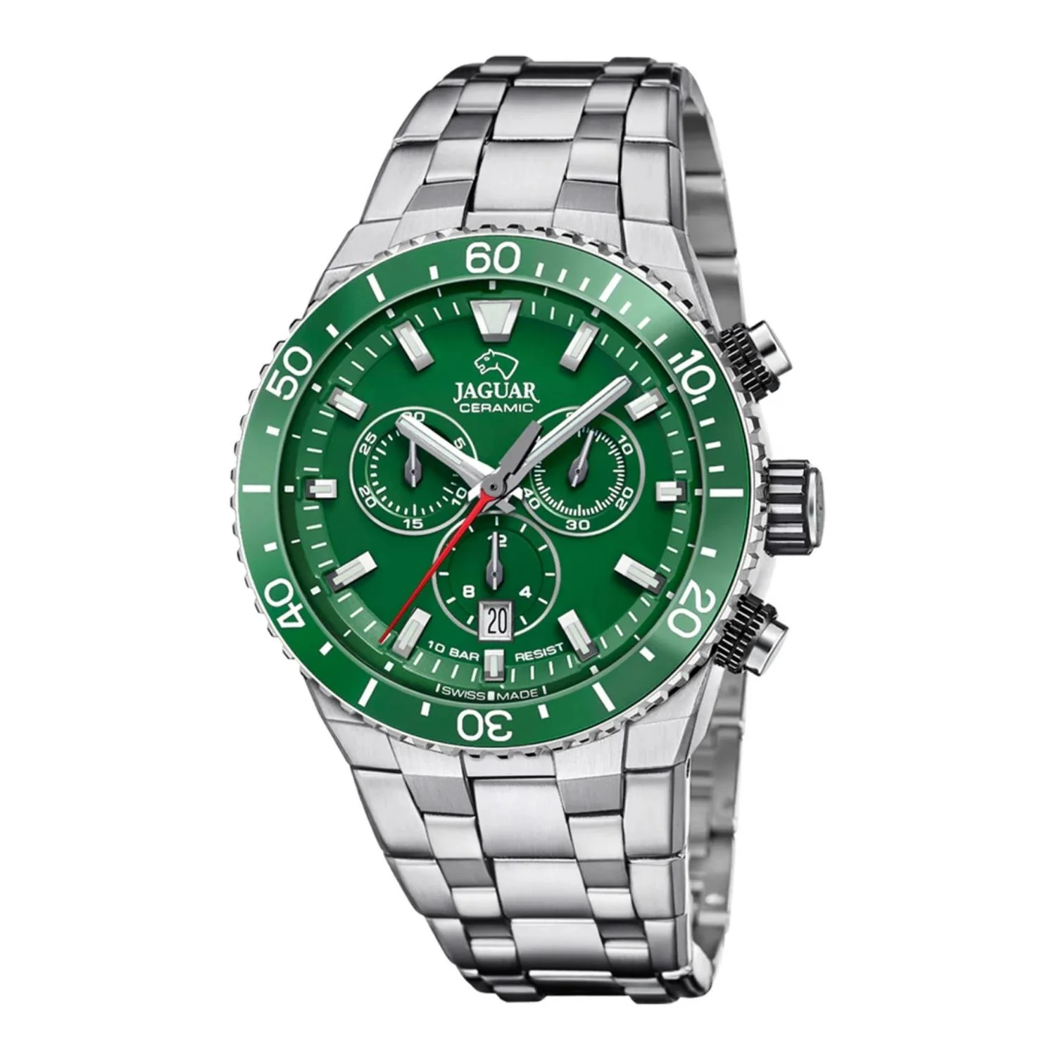 Jaguar - Executive Chrono m. grøn urskive, 44,8 mm J1022/3