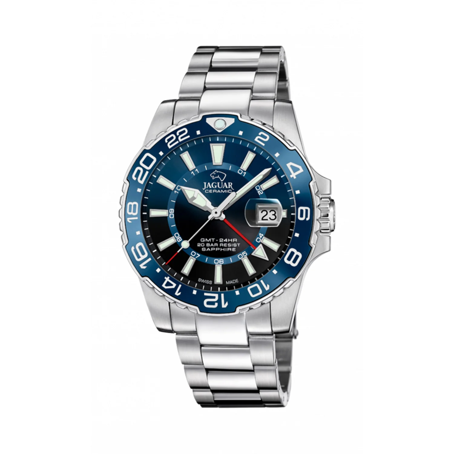 Jaguar - Executive Diver GMT Herre ur, blå - J1011/2