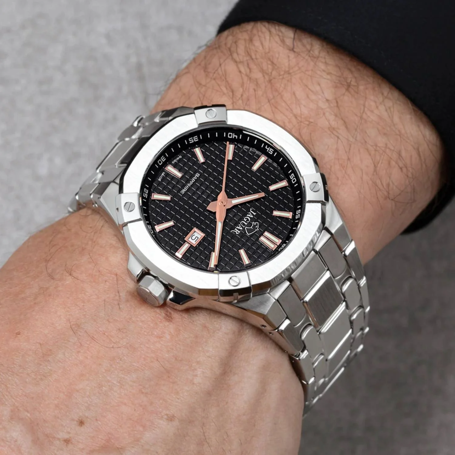 Jaguar - Executive m. sort urskive, 44 mm - J1009/4 - Image 2