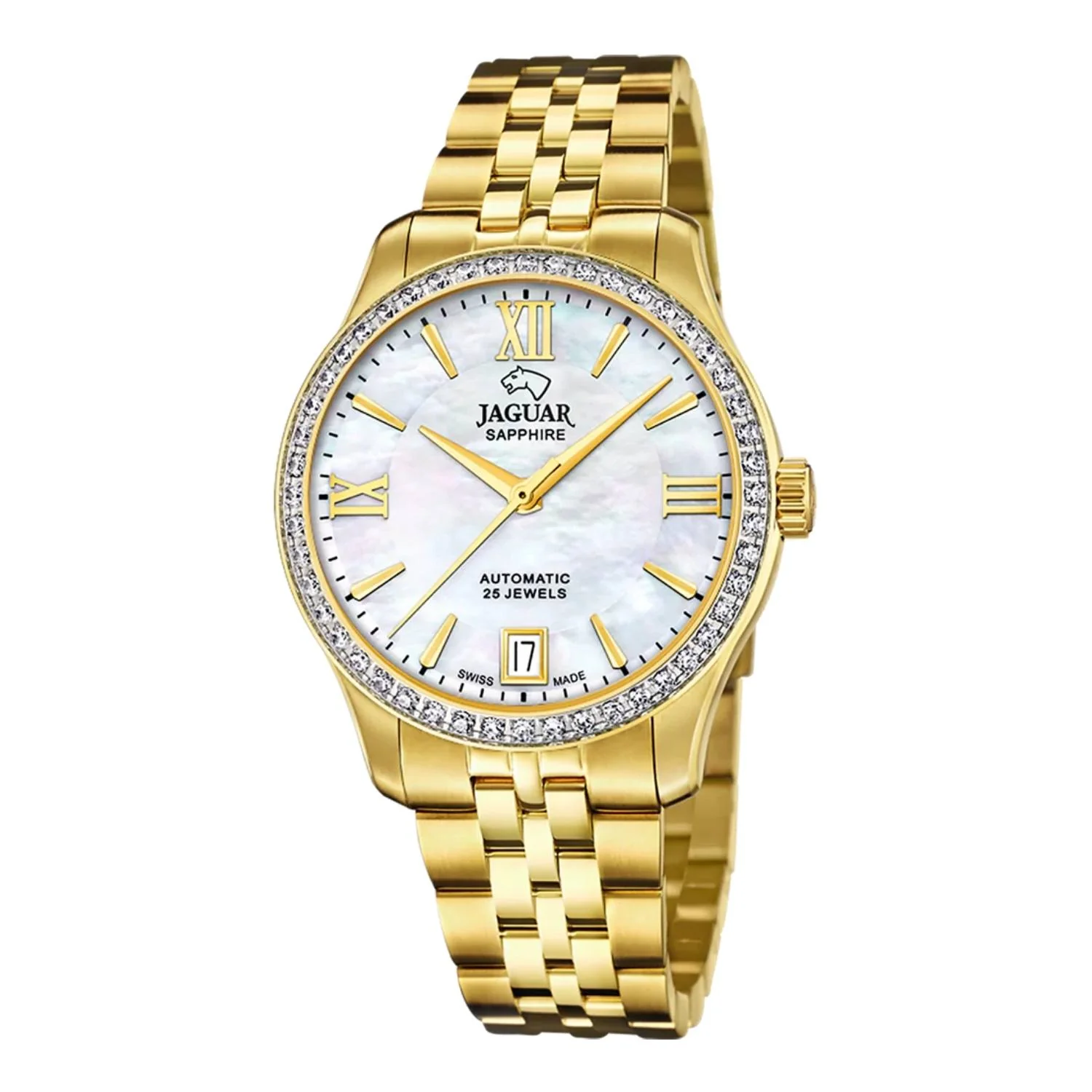 Jaguar - Lady Automatic m. sten og perlemor urskive, 27,5 mm - J999/1