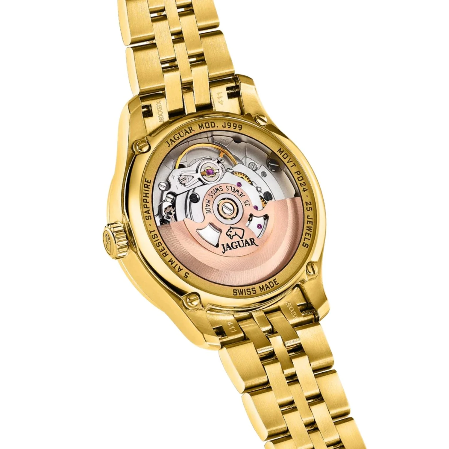 Jaguar - Lady Automatic m. sten og perlemor urskive, 27,5 mm - J999/1 - Image 4