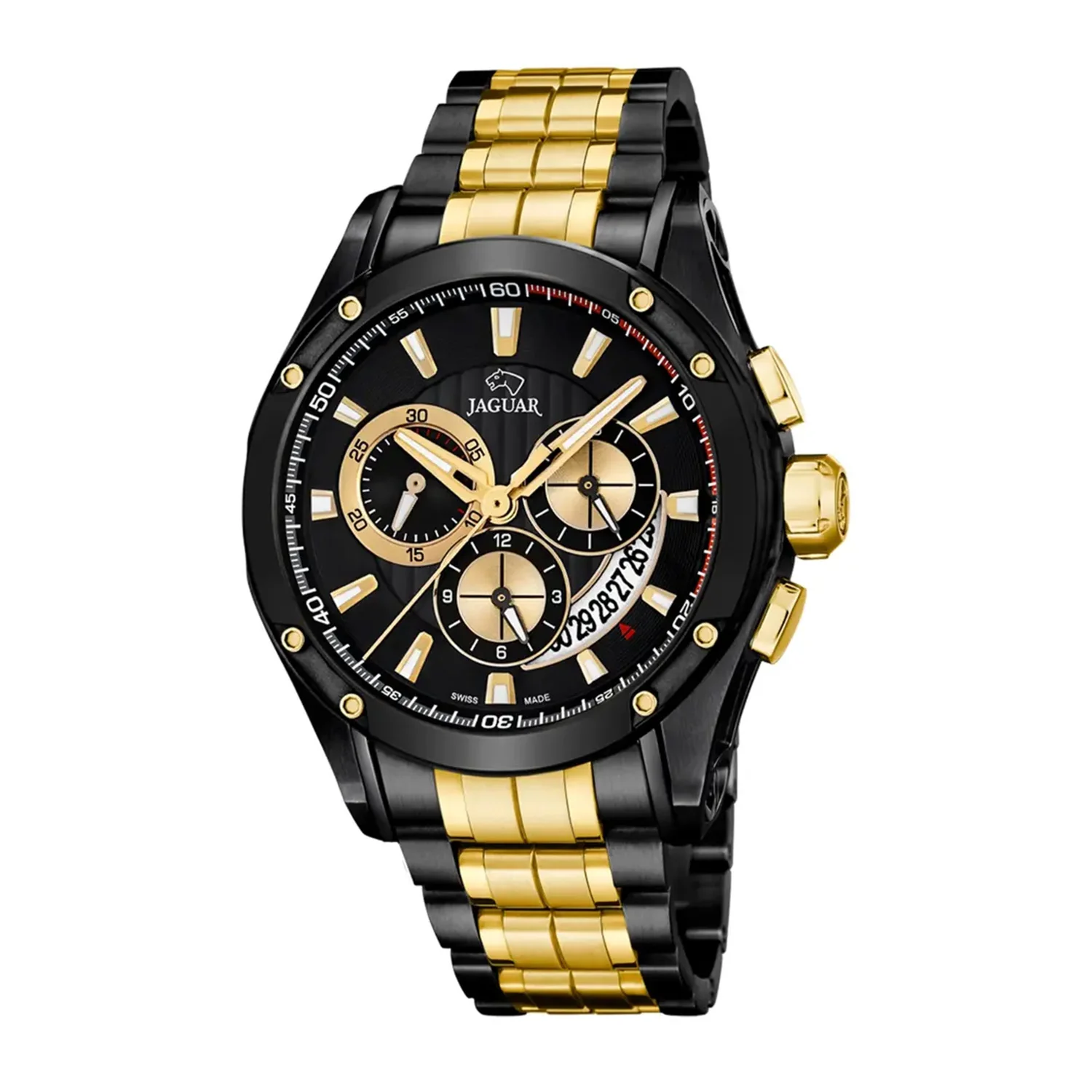 Jaguar - Limited Edition bicolor PVD med lænke, 45 mm - J1038/1