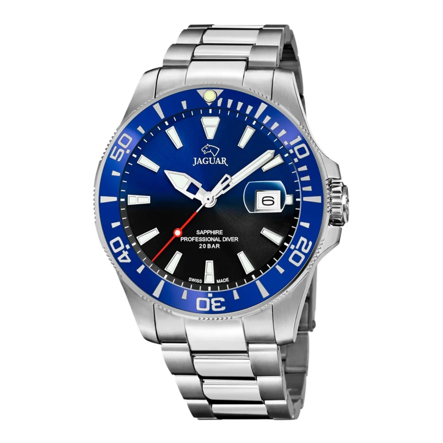 Jaguar - Professional Diver m. blå/sort urskive, 43,5 mm - J860/5